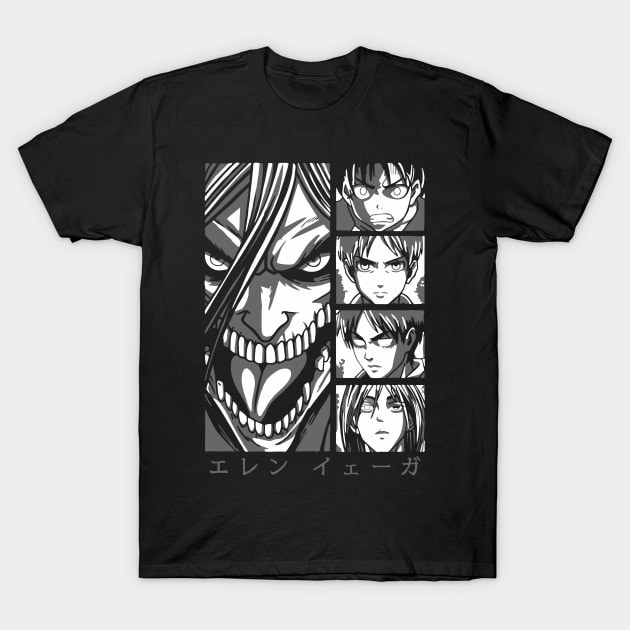 Eren AOT Fanart T-Shirt by Planet of Tees